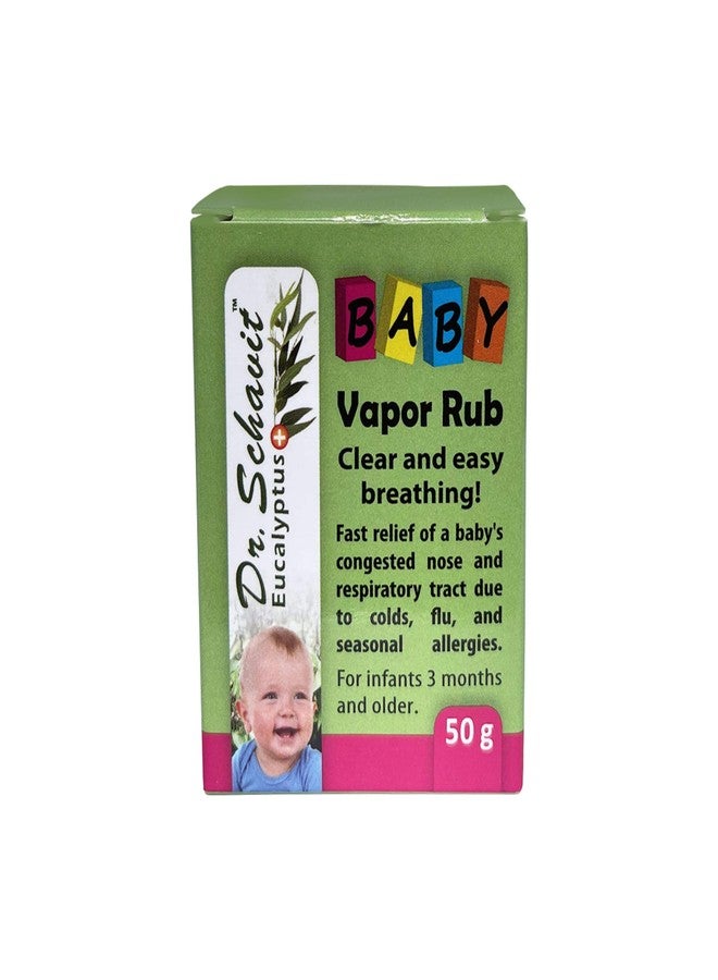 DR. SCHAVIT Baby Soothing Chest Rub. Vapor Rub – Nasal Congestion Balm for Infant, Baby, Toddler – Natural Healing Nose Congestion Relief, Colds, Flu – Herbal Eucalyptus, Menthol, Thyme (1.7oz) - Image 2